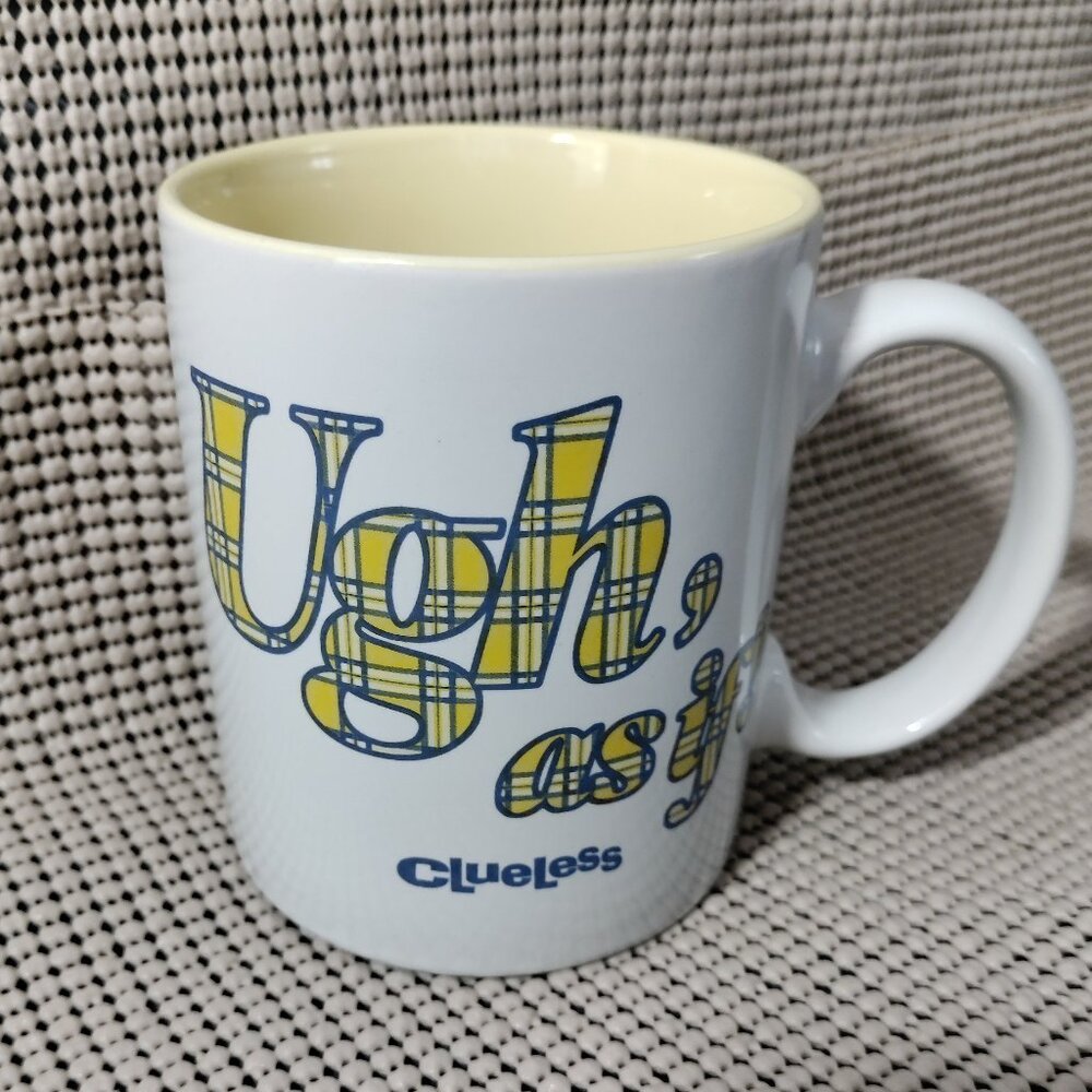 CLUELESS “Ugh, As If" 11.5oz Ceramic Coffee Mug Zak Designs (Brand New)